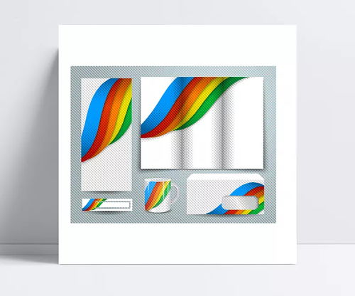 時尚炫彩曲線VI設計 提升企業品牌視覺識別系統